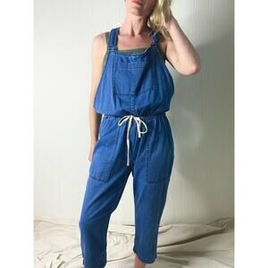 WILFRED FREE Valetta Denim Chambray Drawstring Slouchy Jumpsuit Overalls SMALL